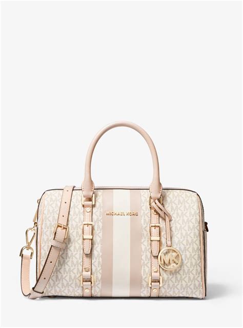 MICHAEL Michael Kors Bedford Travel Medium Logo Stripe 